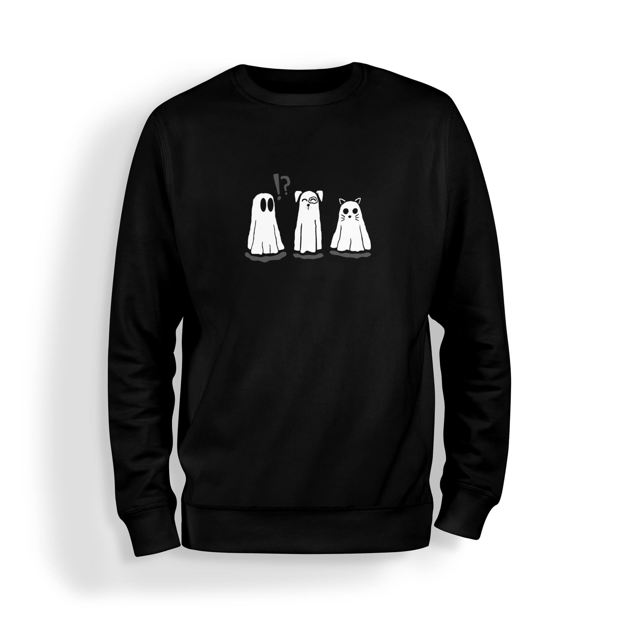 Spooky Season Ghosts Sweatshirt Adult YoursOnDemand